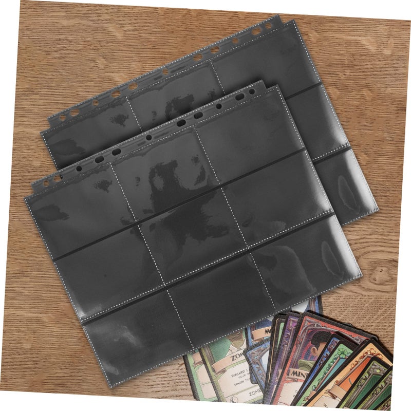 50pcs Clear 3x3 Trading Card Binder Pages for Collectibles Storage and Photo Holders - Image 3