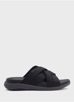 FitFlop F-Mode Multi Strap Webbing Slides  - Image 1