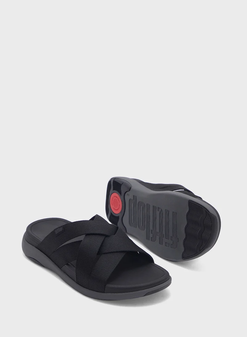 FitFlop F-Mode Multi Strap Webbing Slides