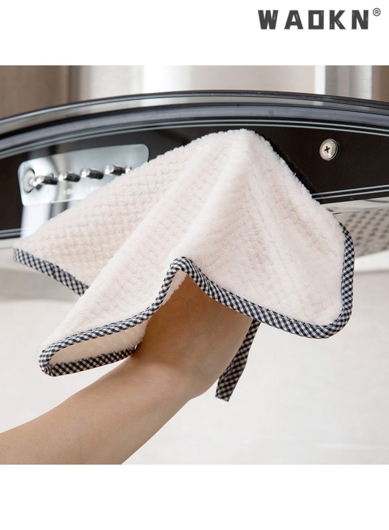 WAOKN 15-Piece Kitchen Daily Dish Towel Cloth,No Odor Reusable Dish Cloth, Kitchen Dish Cloth & Towel, Non-stick Oil Dish Towel Dishcloth Tableware Household Cleaning Towel  - Image 1