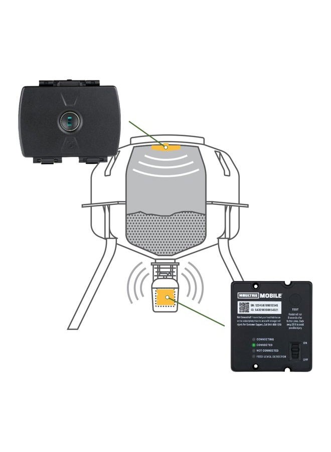 MOULTRIE Feed Hub - Universal Cellular Timer Kit - Cellular Feeder Timer System with Feed Level Detector - Universal Fit for Most Spincast Wildlife Feeders - Image 4