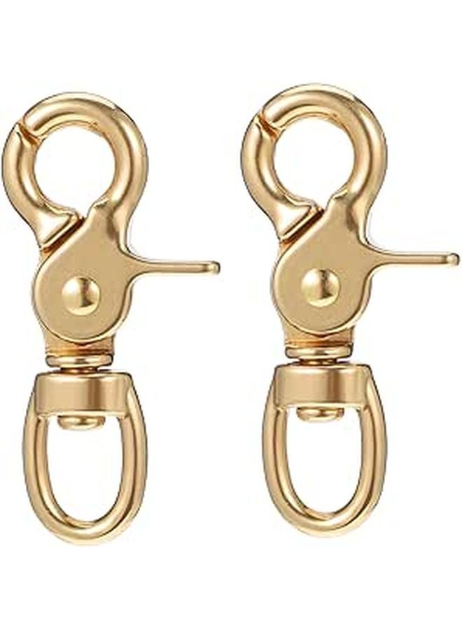 Solid Brass Heavy Duty Lobster Clasp Swivel Trigger Clips 2 Pack For Straps Bags Leathercraft - Image 1