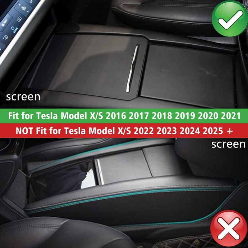 JOJOMARK for Tesla Model S/X Accessories Center Console Tray Organizer for Tesla Model X/S 2016 2017 2018 2019 2020 2021 - Image 2