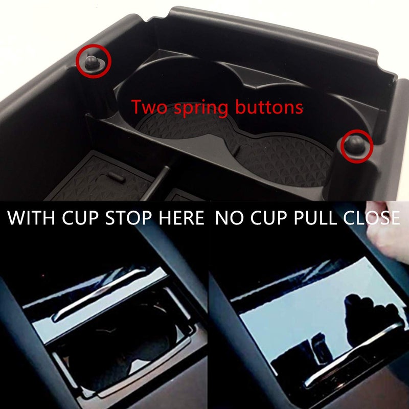 JOJOMARK for Tesla Model S/X Accessories Center Console Tray Organizer for Tesla Model X/S 2016 2017 2018 2019 2020 2021 - Image 3