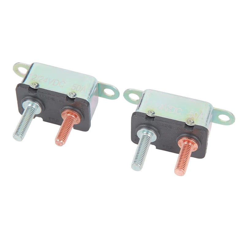 Automatic Reset Circuit Breaker 12V 24V for Automotive, RVs, Boats - Reliable Overload Protection and Fast Reset Action (50A) - Image 2