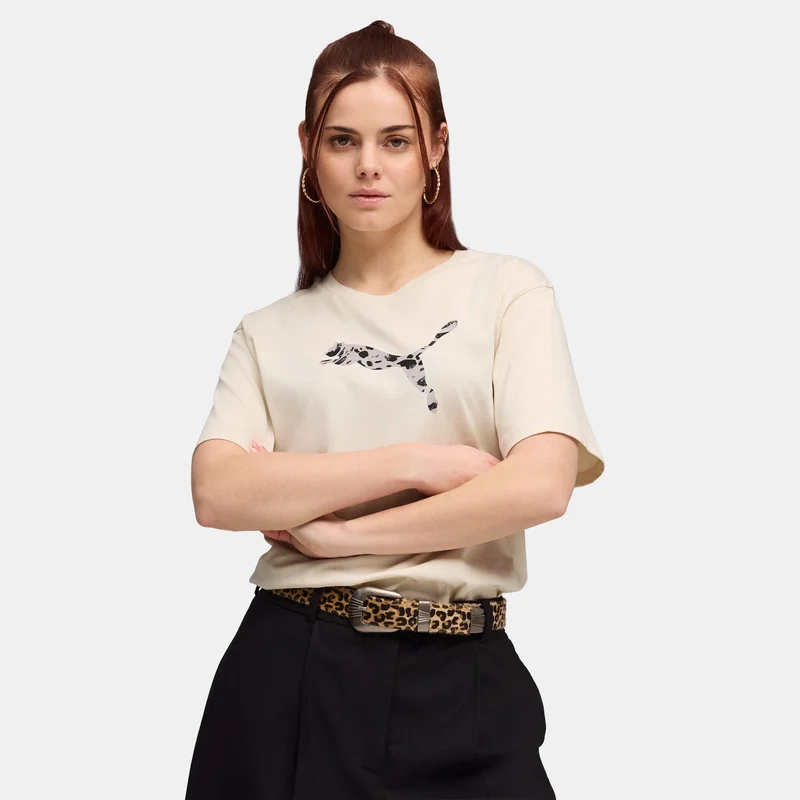 بوما Women's Essentials Graphic Animal T-Shirt