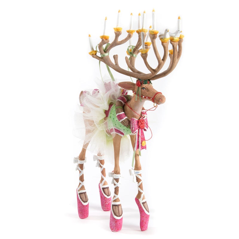 mackenzie childs MACKENZIECHILDS Patience Brewster Dash Away Figurine Christmas Home Decor Dancer Reindeer