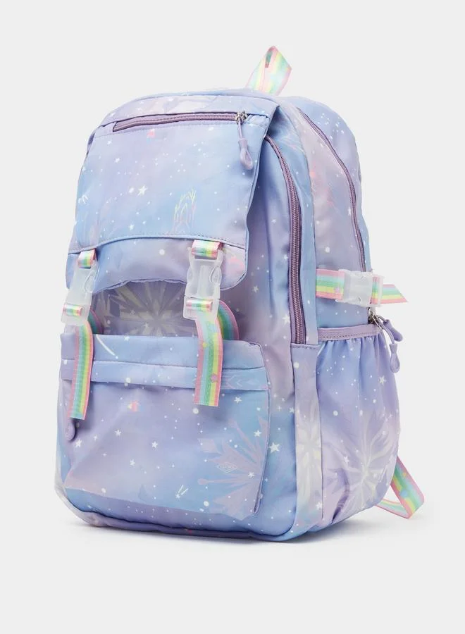 ستايلي Girls Ombre Star Snowflake Print Backpack