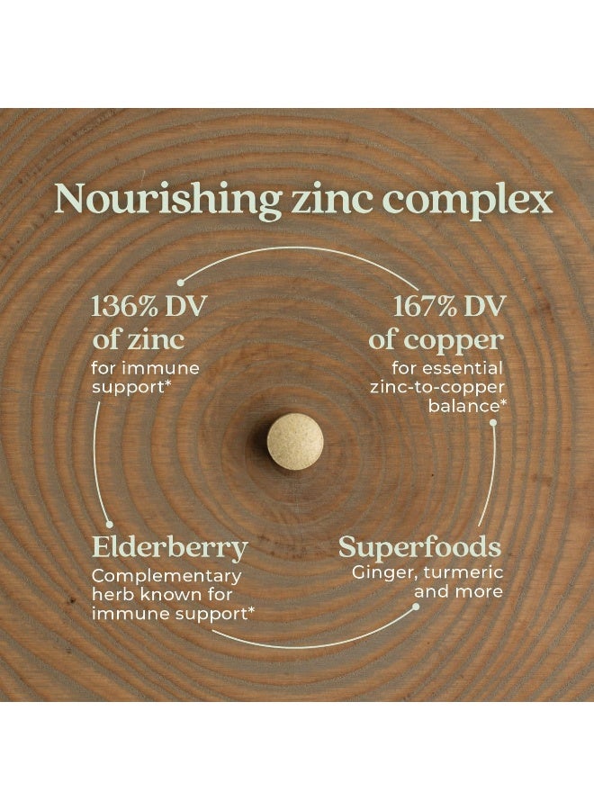 New Chapter Zinc Supplement, New Chapter Fermented Zinc Complex, ONE Daily for Immune Support + Skin Health + Non-GMO Ingredients, Easy to Swallow & Digest, 30 Count (1 Month Supply) - Image 3