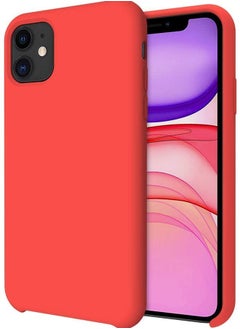 NuSense Case For Iphone 11, Case Cover With Liquid Silicone Rubber, Comfortable Grip, Soft Texture, Screen & Camera Protection, Velvety-Soft Lining, Shock-Absorbing For Iphone 11,  (Red)  - Image 1
