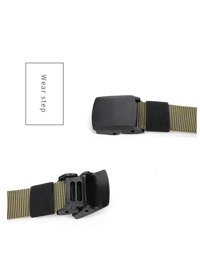 SYOSI Canvas Belt Men's Belt Webbing Canvas Outdoor Web Belt With Nylon Plastic Buckle Adjustable Outdoor Sports Belt Soft  - Image 5