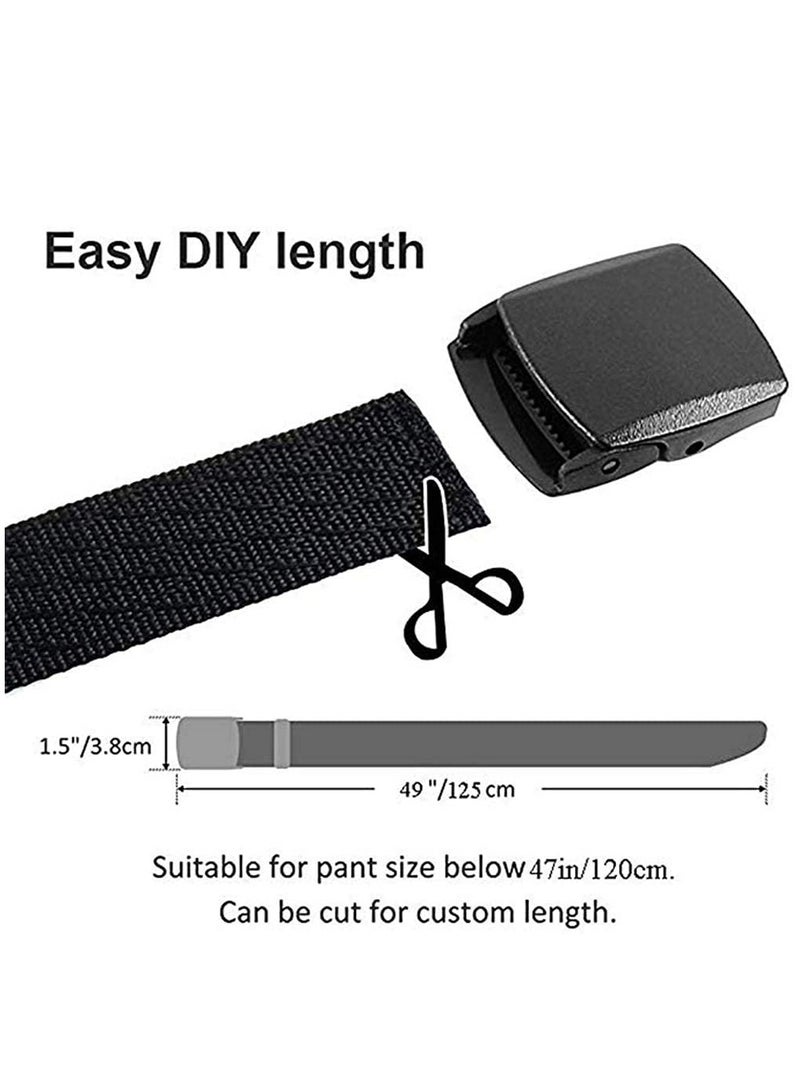 SYOSI Canvas Belt Men's Belt Webbing Canvas Outdoor Web Belt With Nylon Plastic Buckle Adjustable Outdoor Sports Belt Soft  - Image 4