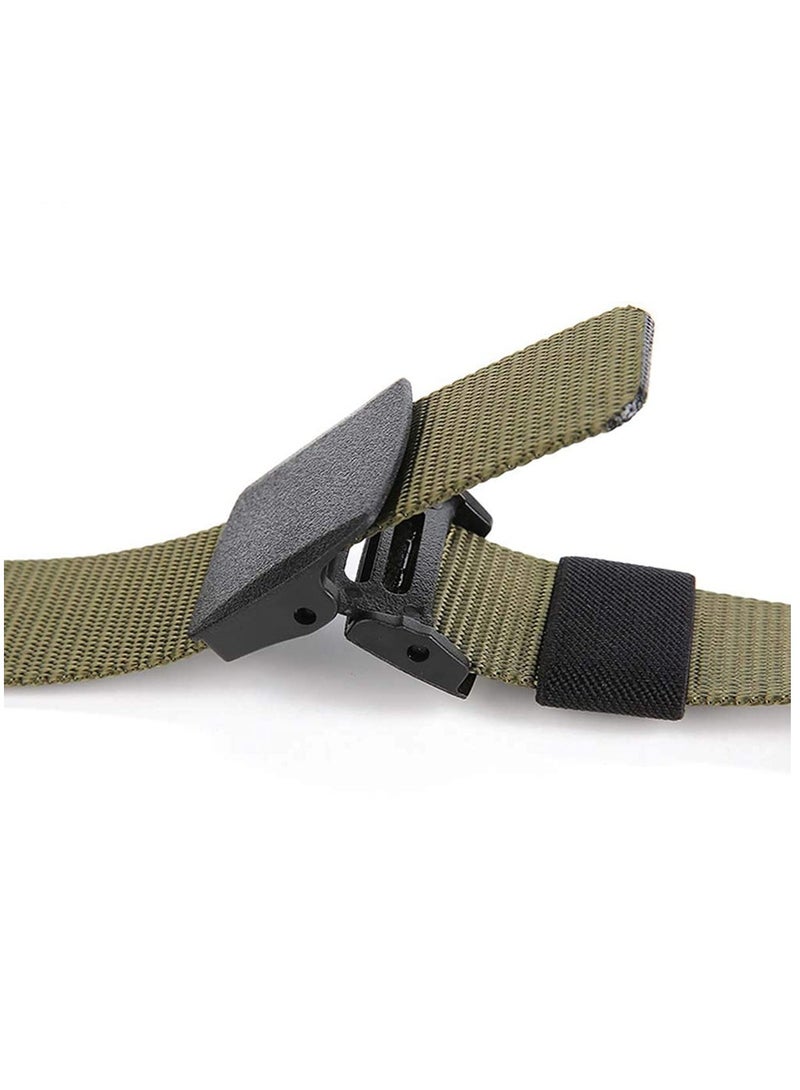 SYOSI Canvas Belt Men's Belt Webbing Canvas Outdoor Web Belt With Nylon Plastic Buckle Adjustable Outdoor Sports Belt Soft  - Image 3