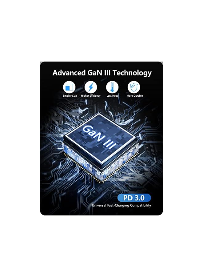 Lencent محول سفر عالمي، شاحن دولي GaN III بقوة 45 وات مع 3 منافذ USB و2 منفذ شحن سريع من النوع C PD، محول قابس عالمي لهاتف iPhone وSamsung وأجهزة الكمبيوتر المحمولة، نوع A/C/G/I (الولايات المتحدة الأمريكية/المملكة المتحدة/الاتحاد الأوروبي/أستراليا)، أبيض - Image 4