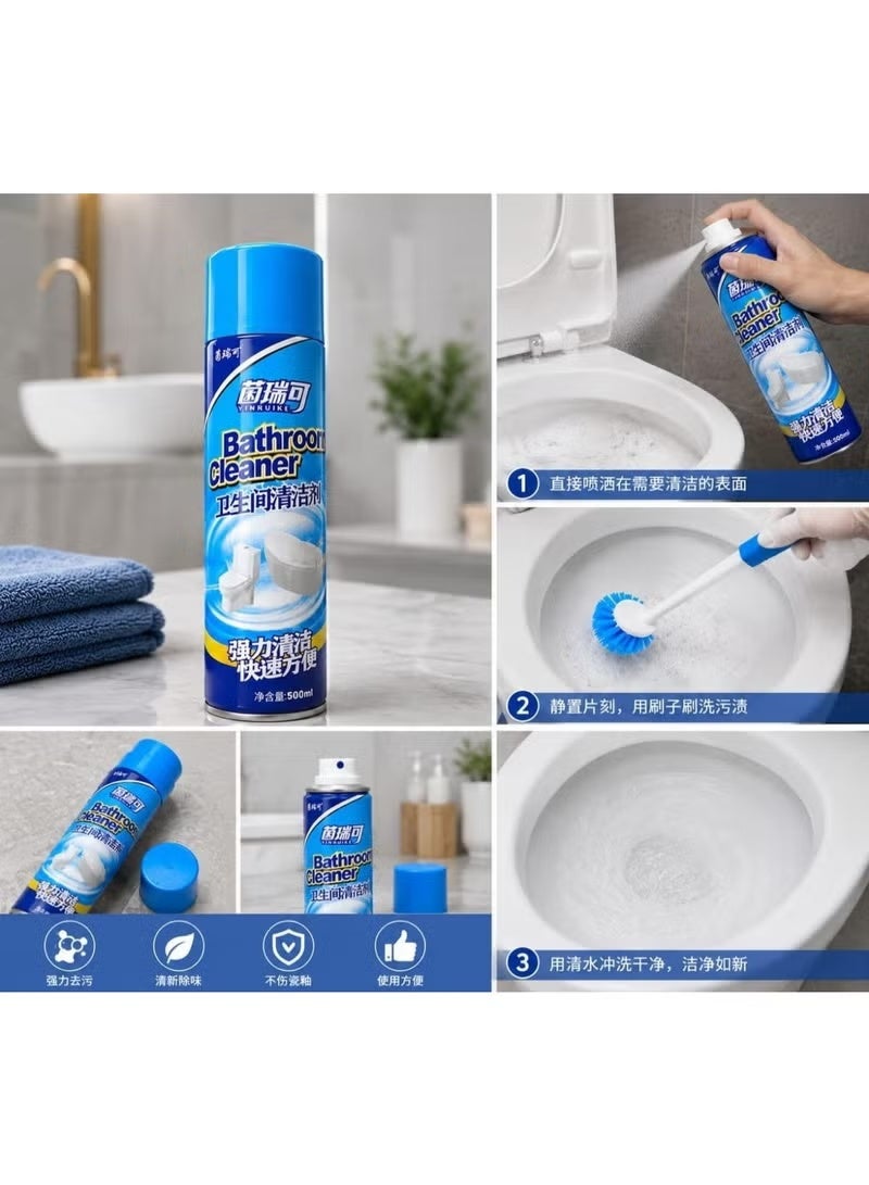 Generic valueable 1 Multi-purpose bathroom cleaning foam spray - Rich foam helps remove stains and yellowing - Suitable for toilet, sink, and ceramic tiles - 500ml bottle - Image 5