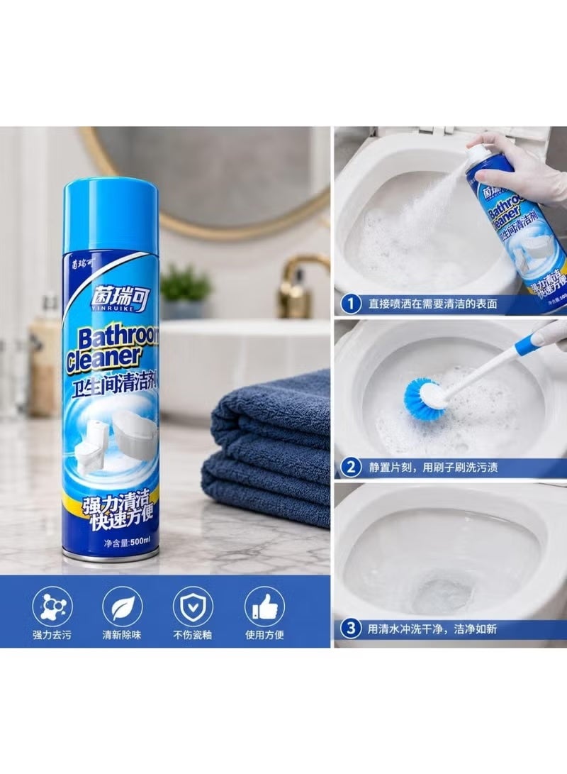 Generic valueable 1 Multi-purpose bathroom cleaning foam spray - Rich foam helps remove stains and yellowing - Suitable for toilet, sink, and ceramic tiles - 500ml bottle - Image 4