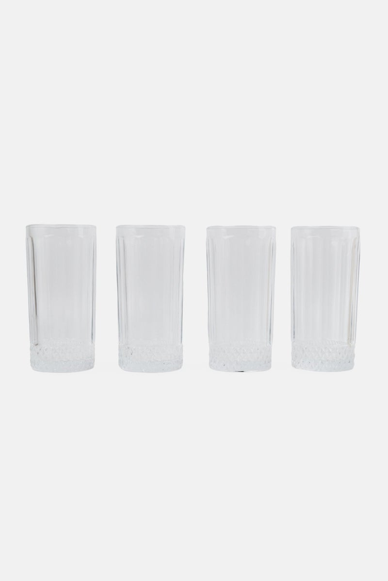 Bombay 4 Piece Milk Glass, Transparent - Image 1