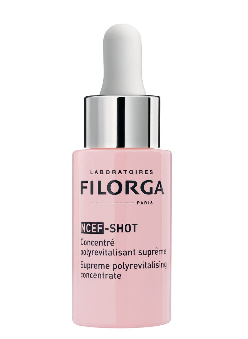 Filorga NCEF-Shot Anti-Aging Serum, Concentrated Wrinkle Reducing Treatment for Radiant & Firm Skin in 10 Days