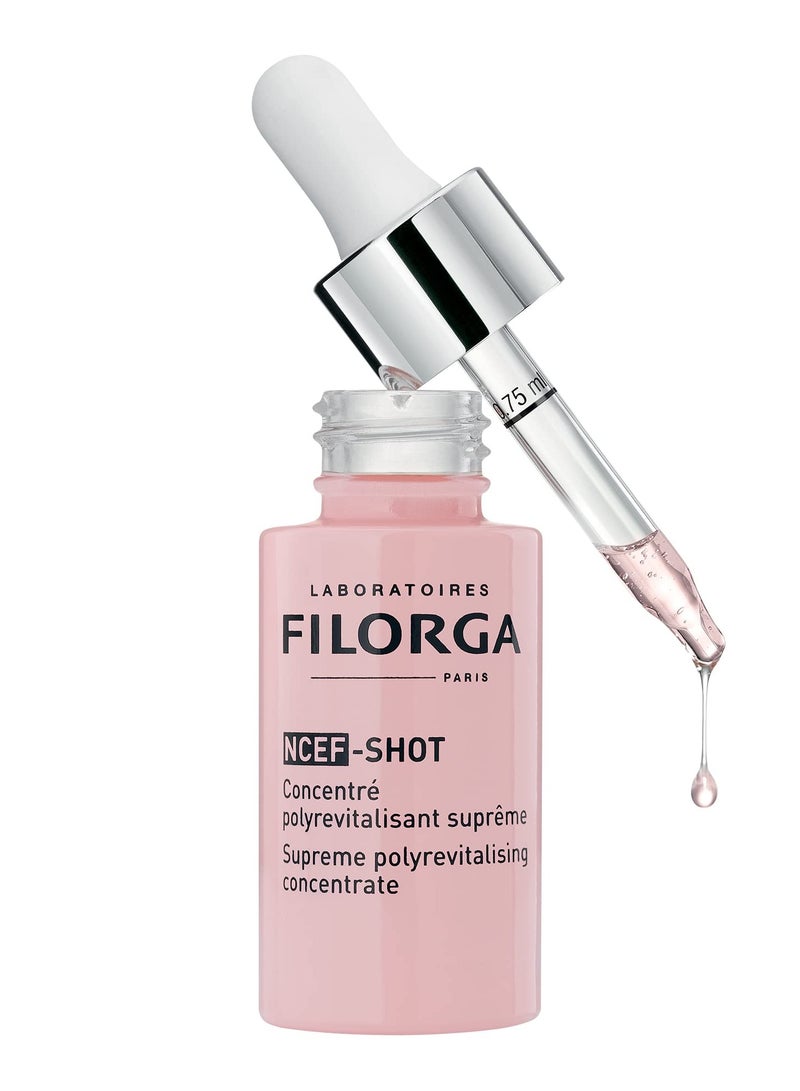 Filorga NCEF-Shot Anti-Aging Serum, Concentrated Wrinkle Reducing Treatment for Radiant & Firm Skin in 10 Days