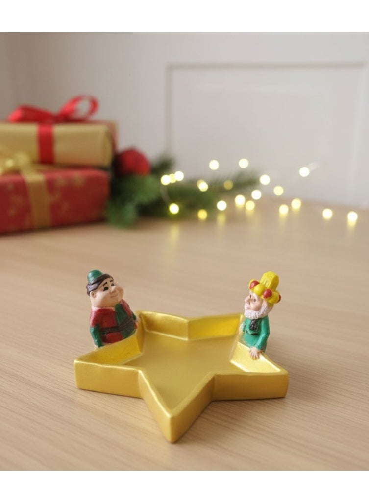 طبق رمضان نجمة بورسلين الانتيكة فنانيس رمضان 2 شايلين نجمة و المقاس: ١٨ ديكور او طبق للحلوي و المكسرات - Image 1