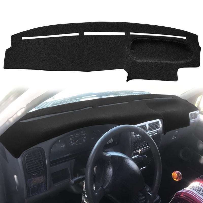 Dash Cover Mat Custom Fit for 19941997 Nissan Hardbody D21 Pickup Truck 1994 1995 Pathfinder Dashboard Cover Pad Carpet Protector F137 Black