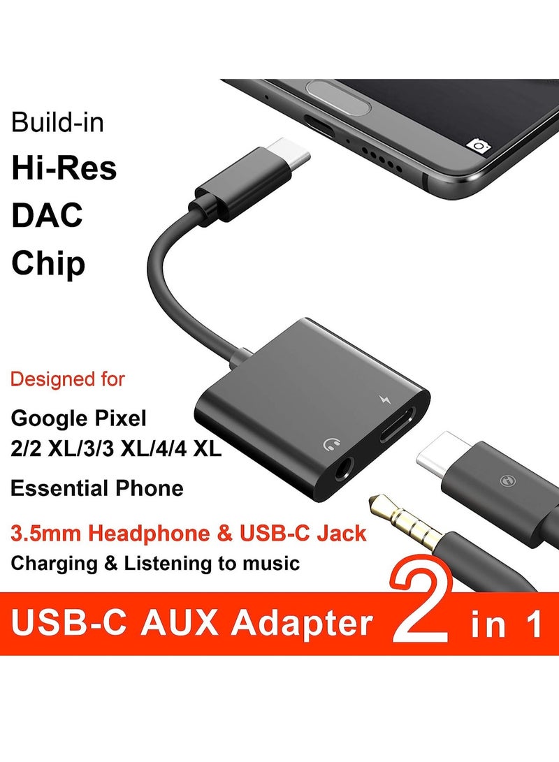 ELTRAZONE USB C to 3.5mm Headphone Adapter,60W Fast Charge,ivoros Type C Audio Jack Earphone Aux Converter,Work for iPad Pro/Air 4,Samsung Galaxy S21/S20/FE 5G - Image 3