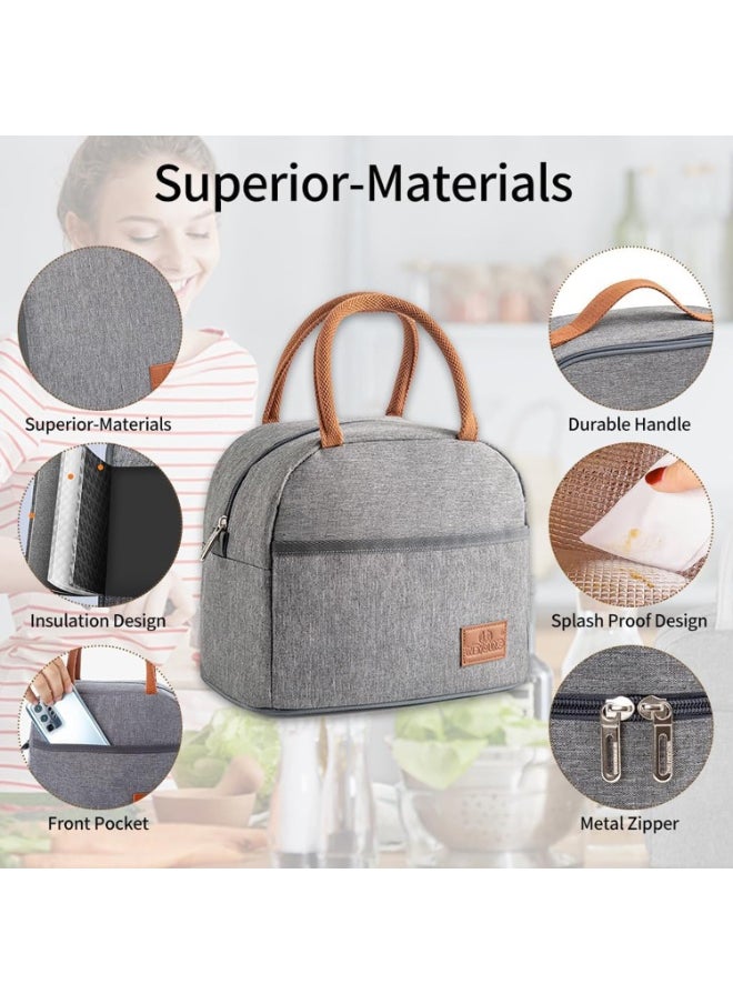 TYCOM Insulated Lunch Bag Lunch Box Large Cooler Tote Bag for Men Women and Children Double Deck Cooler for Office and Picnic  - Image 3