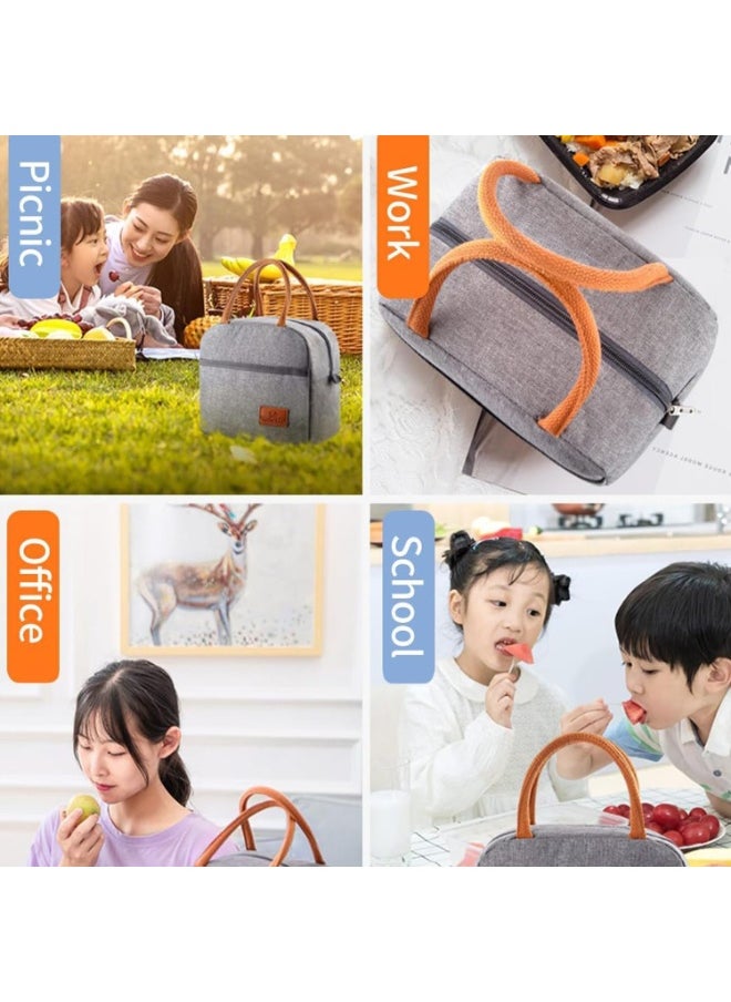TYCOM Insulated Lunch Bag Lunch Box Large Cooler Tote Bag for Men Women and Children Double Deck Cooler for Office and Picnic  - Image 5
