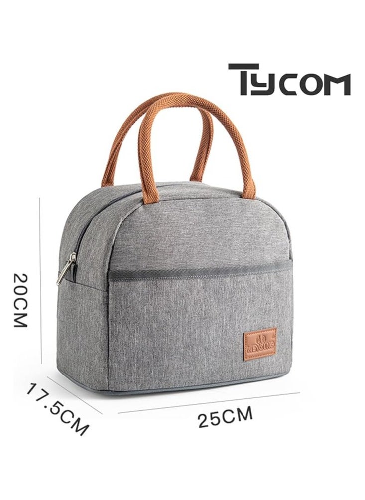 TYCOM Insulated Lunch Bag Lunch Box Large Cooler Tote Bag for Men Women and Children Double Deck Cooler for Office and Picnic  - Image 2
