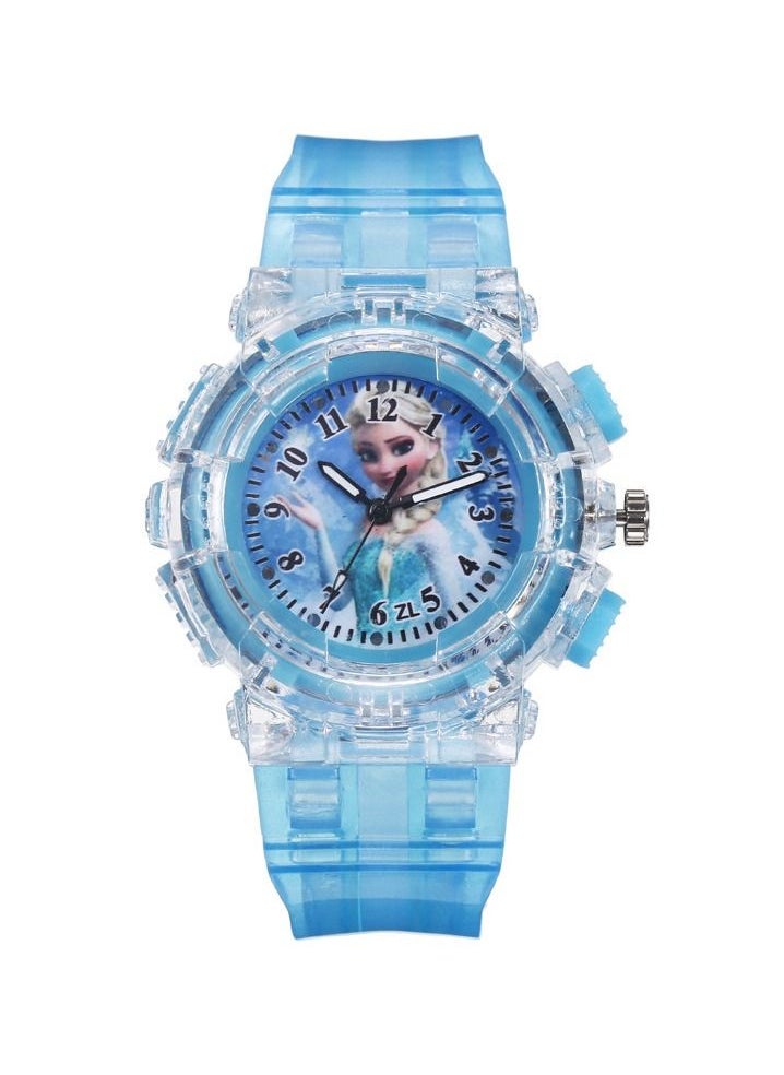 Suitable For 5-12 Yyear Old Kids Frozen Elsa Analog Quartz Watch Colorful Luminous Cartoon Watch for Boys Girls Frozen Watch Princess Analogue Classic Quartz Watch - pzsku/Z84280C448C5B4B059960Z/45/_/1687752859/d35501bc-971c-4919-9214-f53fc5283791