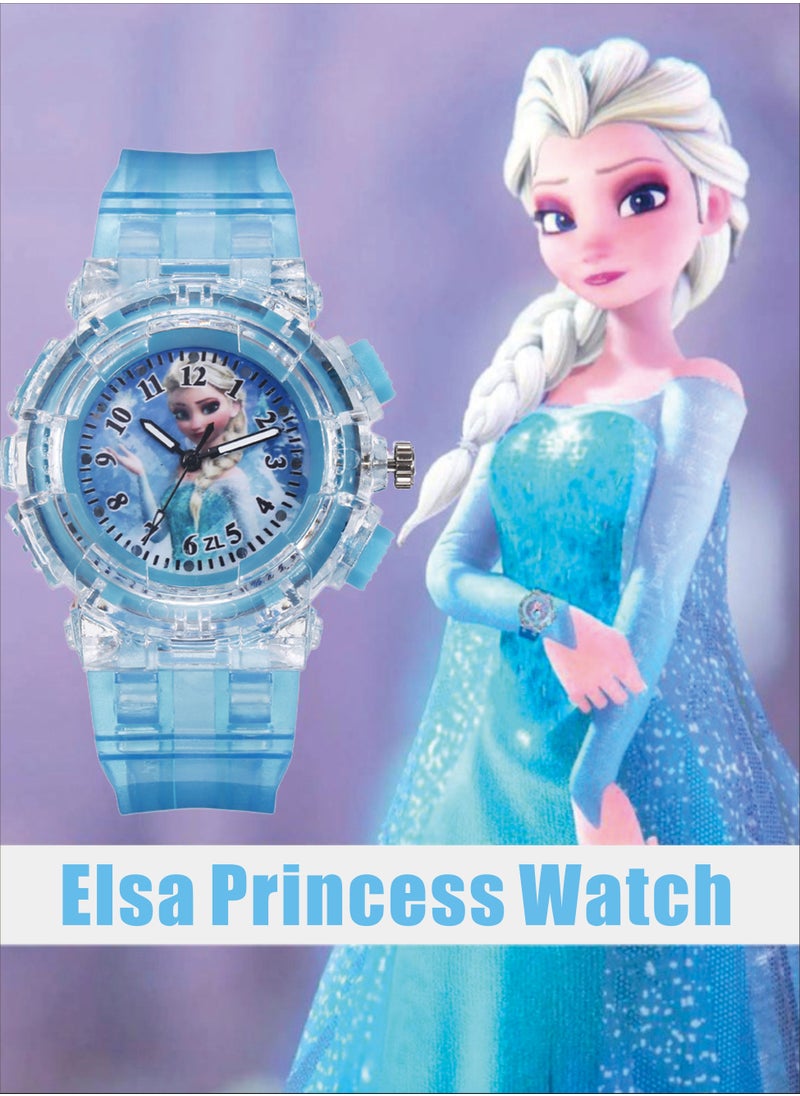 Suitable For 5-12 Yyear Old Kids Frozen Elsa Analog Quartz Watch Colorful Luminous Cartoon Watch for Boys Girls Frozen Watch Princess Analogue Classic Quartz Watch - pzsku/Z84280C448C5B4B059960Z/45/_/1687752863/ce041292-1d89-4729-8782-c7fddf828f29