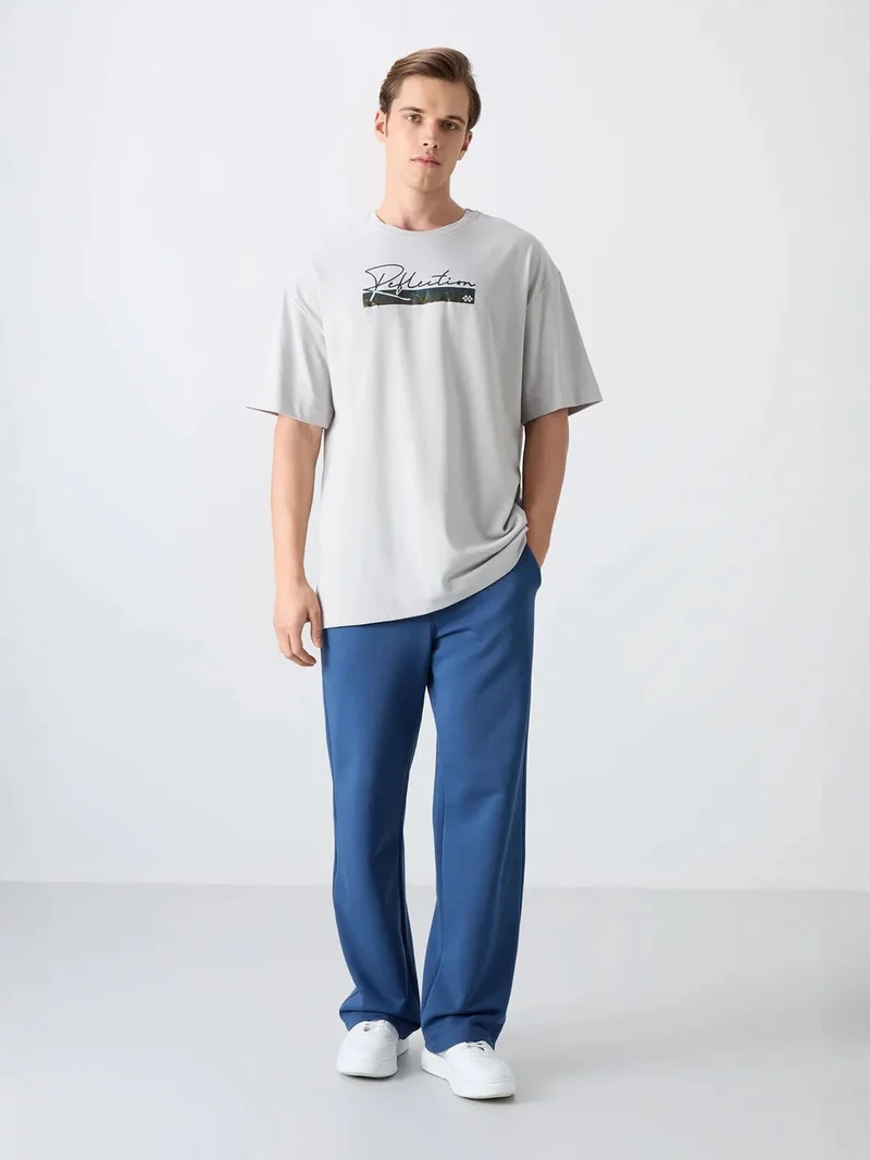 TOMMYLIFE TOMMY Oversized Logo Crew Neck T-Shirt
