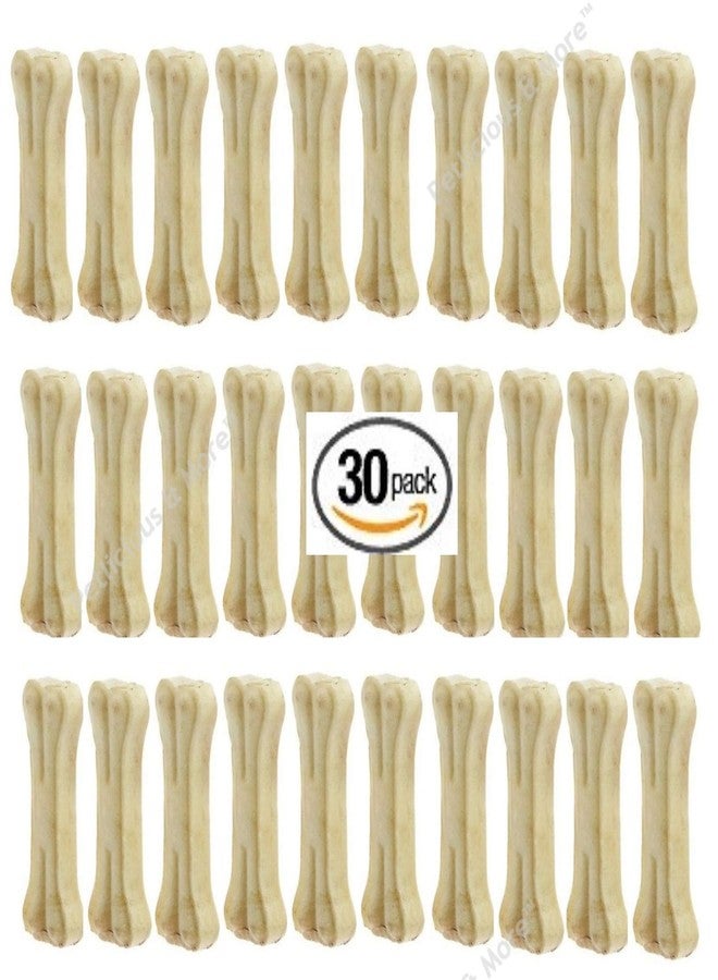 Petlicious & More Rawhide Pressed Chew Dog Bone (3 Inches) - Combo Pack of 30 Pcs - Image 2
