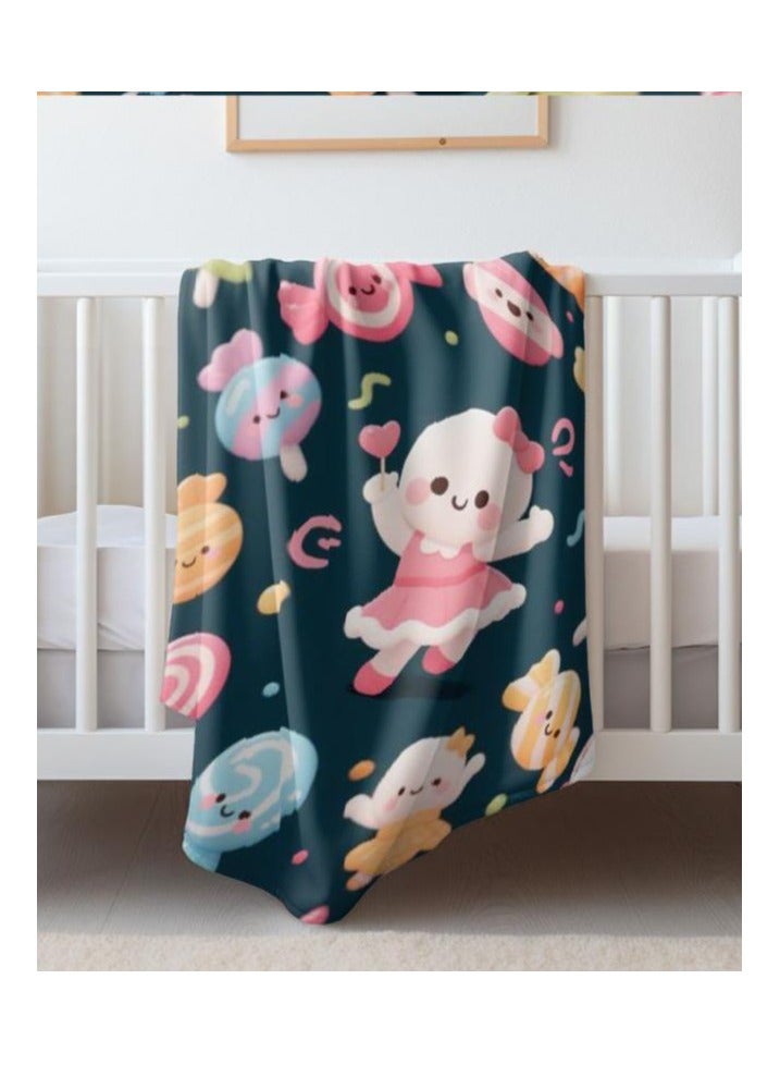 general Children's or student cartoon flannel thin blanket (warm and comfortable, suitable for sleep, games) 100cm*150cm - Image 4