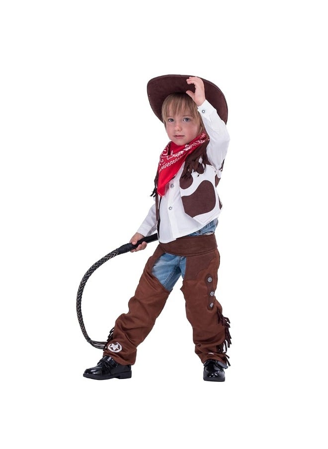Spooktacular Creations - Spooktacular Creations Halloween Cowboy Costume for Boys Kids Cowboy Costume Set Western Cowboy Hat Outfit for Dressup - Image 1