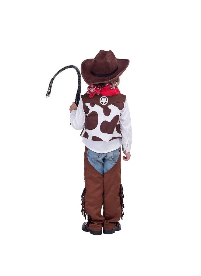 Spooktacular Creations - Spooktacular Creations Halloween Cowboy Costume for Boys Kids Cowboy Costume Set Western Cowboy Hat Outfit for Dressup - Image 1