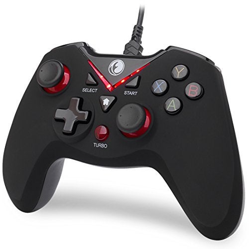IFYOO V-one Wired USB Gaming Controller Gamepad Joystick for PC (Windows XP/7/8/10/11) & Steam & Android & PS3 - Red - Image 1