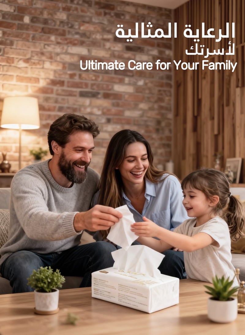 مذكراتها مناديل الوجه فائقة النعومة بطبقتين، 10 عبوات (8+2 مجاناً) تحتوي على 200 منديل، ناعمة ومتينة - Image 5