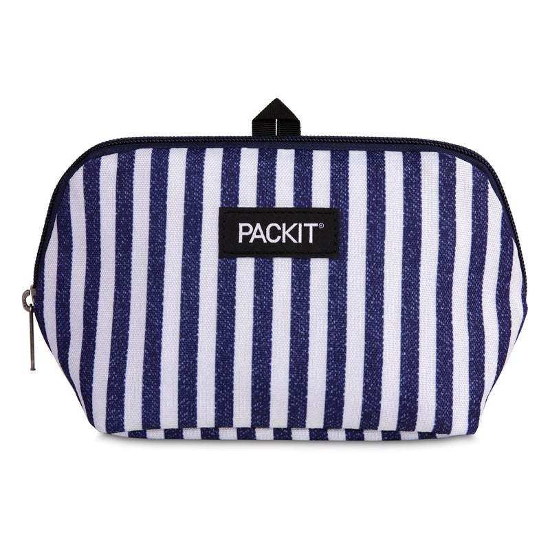PackIt Freezable Snack Bag Seaside Stripes Built with EcoFreeze Technology Foldable Reusable Zip Closure Designed For Keeping Snacks Fresh On the Go and Adults of all Ages - Image 2