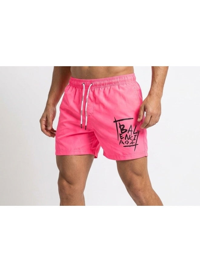 Swim shorts, waterproof, with Stylish Letters Pink - Image 2