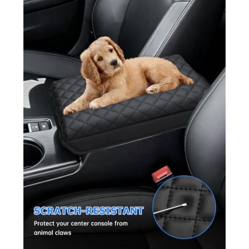 Car Center Console Armrest Cover for 2025 2026 Honda Civic Accessories 2022 2023 2024 Sedan Hatchback Leather Interior Arm Rest Console Lid Protector Seat Elbow - Image 4