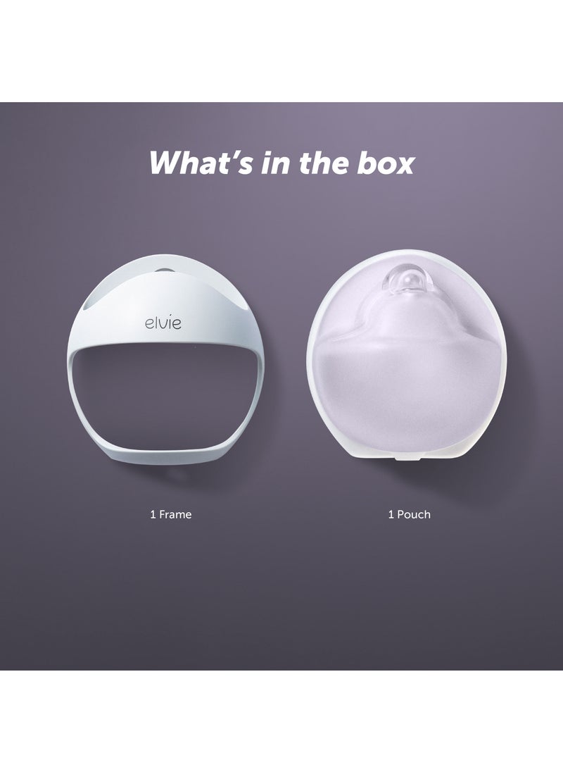 elvie - Curve Manual Wearable Breast Pump - Based on Natural Suction, Hands-Free, Kick-Proof, Portable Silicone Milk Pump That Can Be Worn in-Bra for Gently Expressing While Feeding or Pumping - Image 1