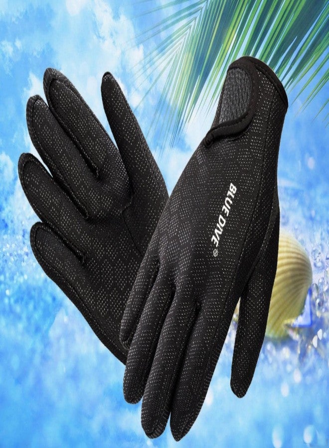 EXCEREY 1.5MM Surf Snorkeling Float Swimming Neoprene Skid-Proof Wetsuit Diving Gloves (Black, Size S) - Image 5