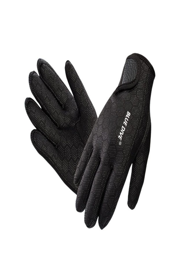 EXCEREY 1.5MM Surf Snorkeling Float Swimming Neoprene Skid-Proof Wetsuit Diving Gloves (Black, Size S) - Image 1