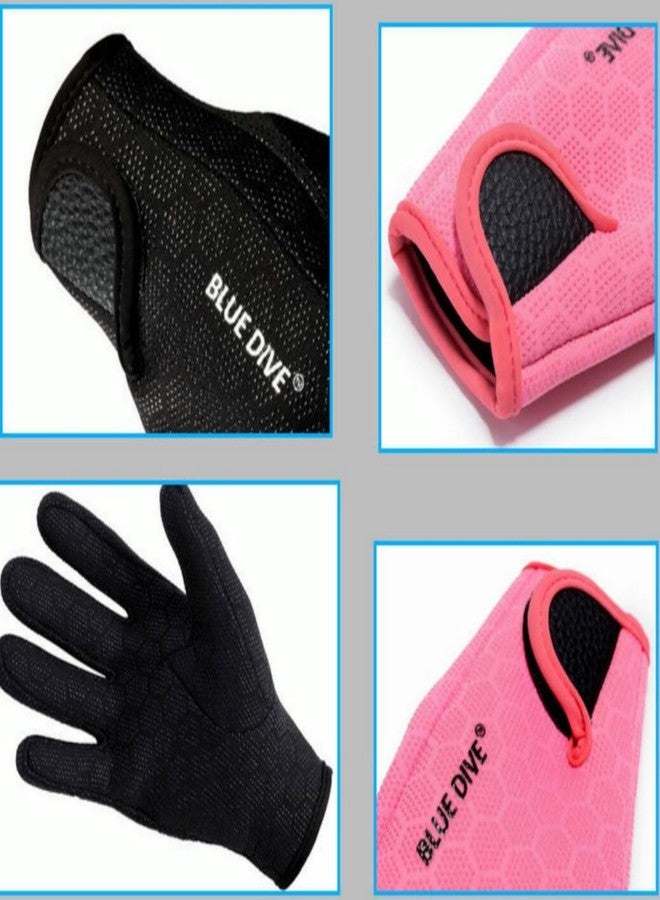EXCEREY 1.5MM Surf Snorkeling Float Swimming Neoprene Skid-Proof Wetsuit Diving Gloves (Black, Size S) - Image 3