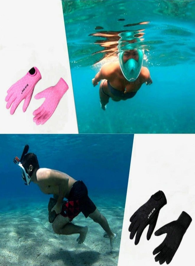 EXCEREY 1.5MM Surf Snorkeling Float Swimming Neoprene Skid-Proof Wetsuit Diving Gloves (Black, Size S) - Image 4