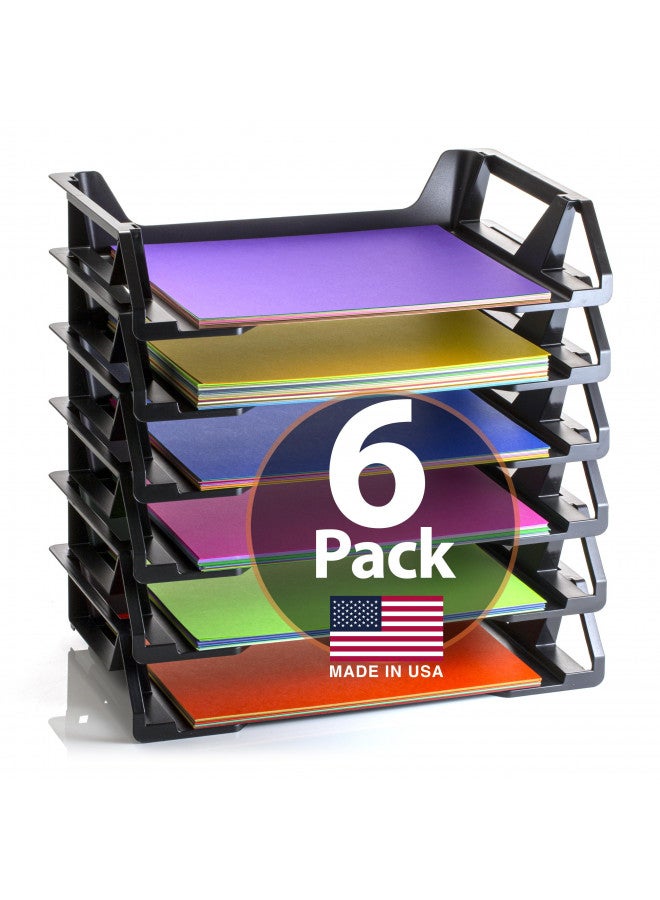 Officemate Recycled Desk Tray, Side Load, 15 1/8 x 8 7/8 x 15, Letter/A4, 6/PK (26212) - Image 1