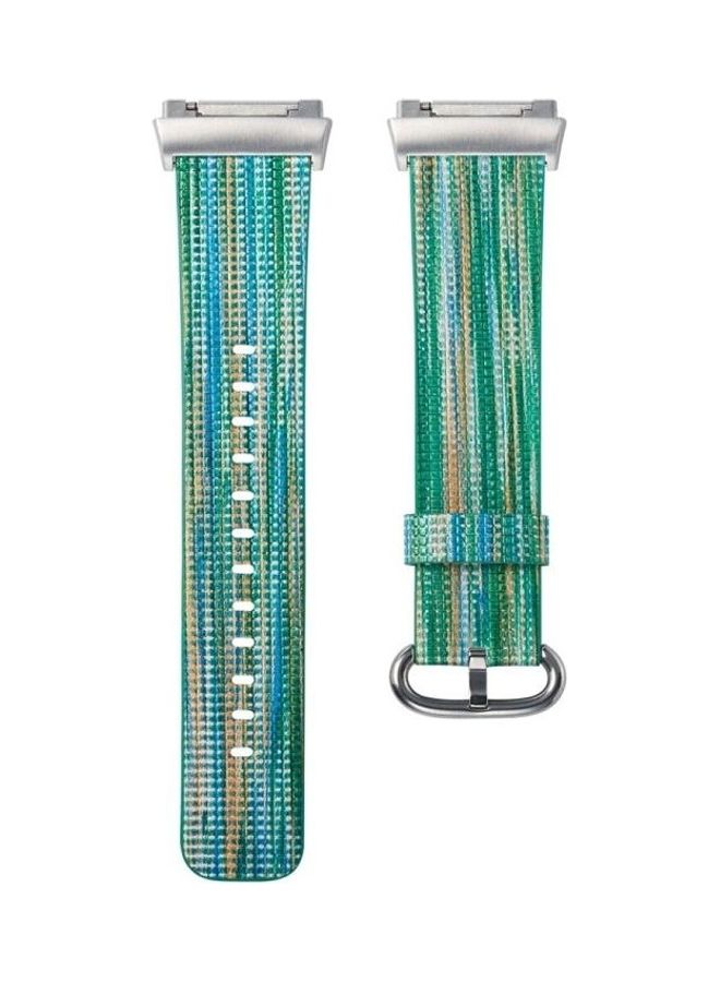 NIBEMINENT Leather Coloured Drawing Watchband For Fitbit Ionic Multicolour - Image 4