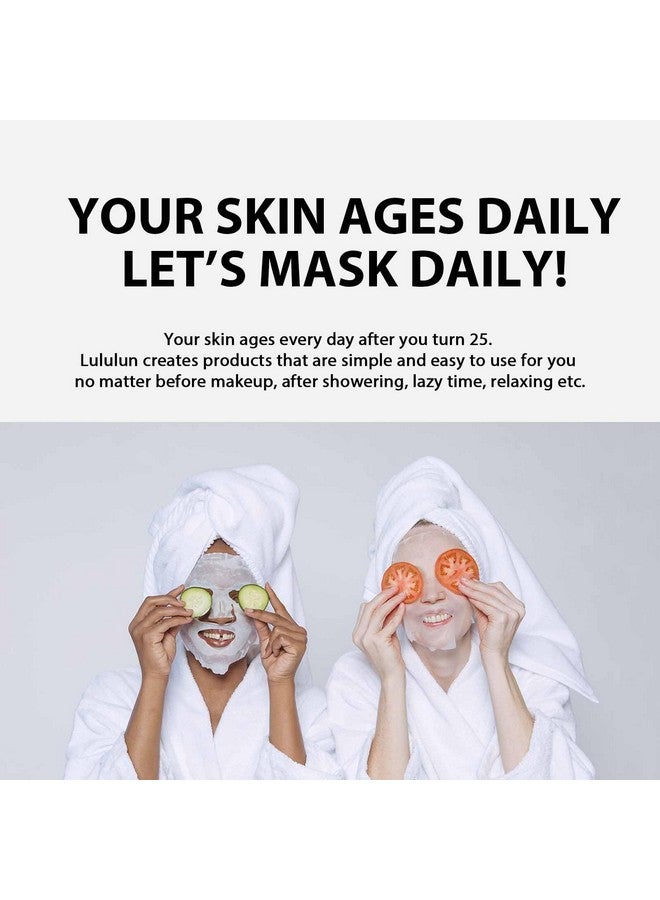 لولوون 32 قطعة من أقنعة الوجه الورقية للعناية بالبشرة والترطيب الشفاف والمضاد للشيخوخة مجموعة أقنعة الوجه الورقية باللون الأبيض الثمين - Image 5