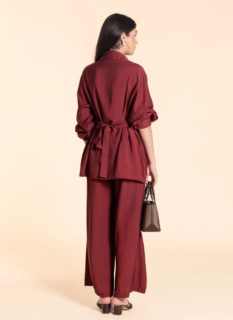 SHAPES DETAILED BACK KNOT TOP SET